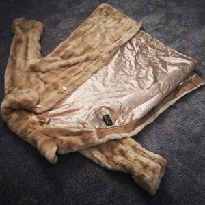 Tissavel France faux fur coat